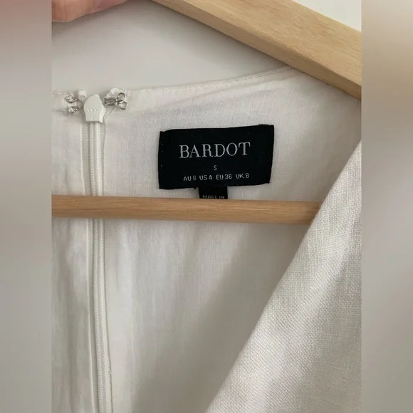 Bardot Ivory Mini Wrap Ruffle Dress - Picture 7 of 7